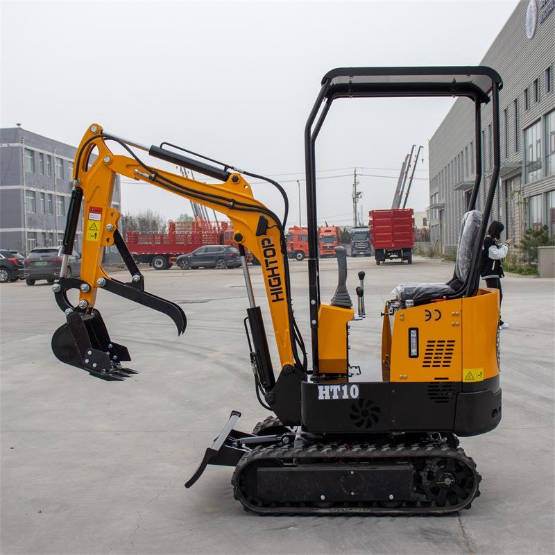 生产型供应0.83吨挖掘机 用小型挖土HT08履带果-园开沟用微家挖机