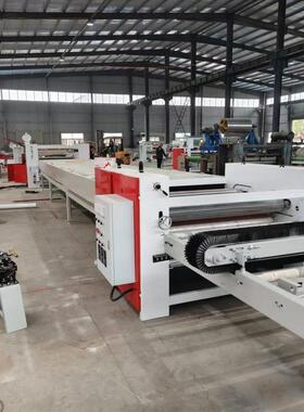 板材平贴覆膜合机械供应厂家 辊贴式胶PVC涂密度1300板木纹纸贴面