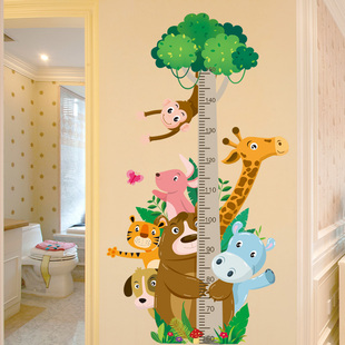 速发身高墙贴纸客厅背景墙移宝测量身高尺可装 除贴画宝饰墙纸自粘