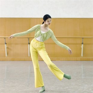 速发斑斓舞舞裤 形体宽松莫代尔古典练国蹈直筒中功 舞服阔腿甩裤
