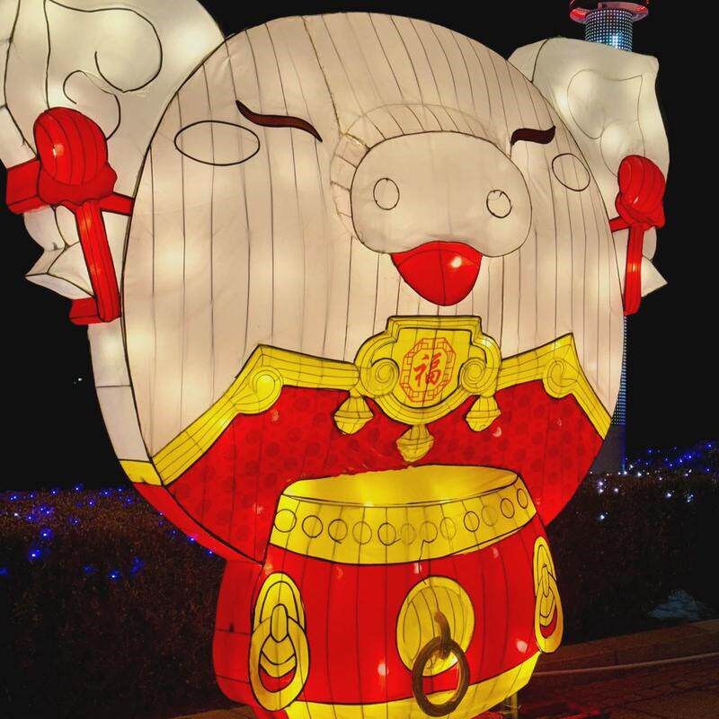 速发十二生肖花灯造型2025春节大型花灯元宵灯会美陈自贡厂家设计