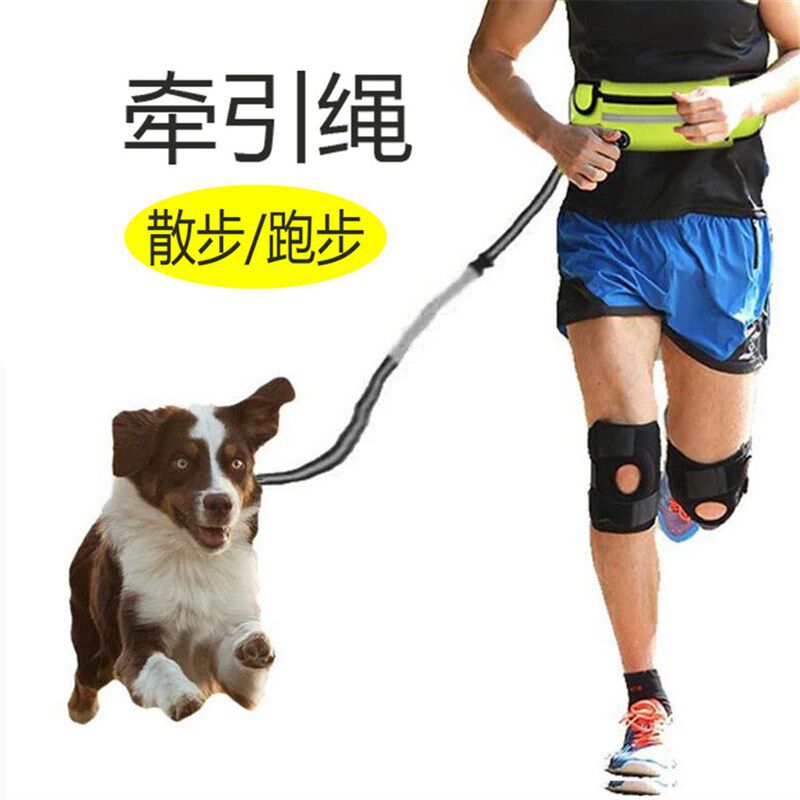 速发新款牵狗绳套装多解能遛步户外跑步功放双手跑狗绳