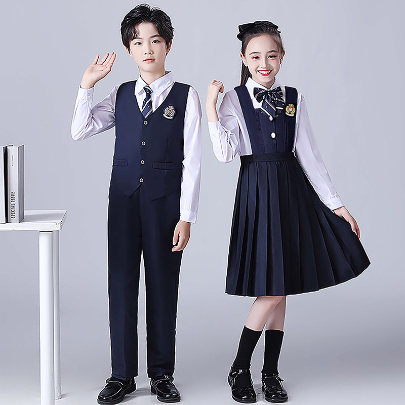 速发国庆儿童朗诵演儿服中小集生学体大合唱表演服校服幼出园班服