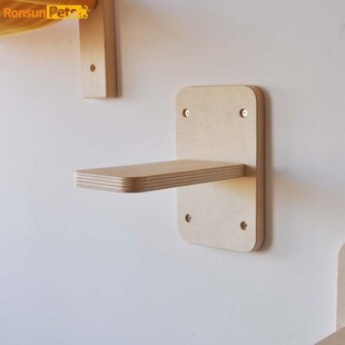 速发猫跳台不占地玻璃墙壁小型猫爬架猫咪跳台上墙挂式小猫跳台猫