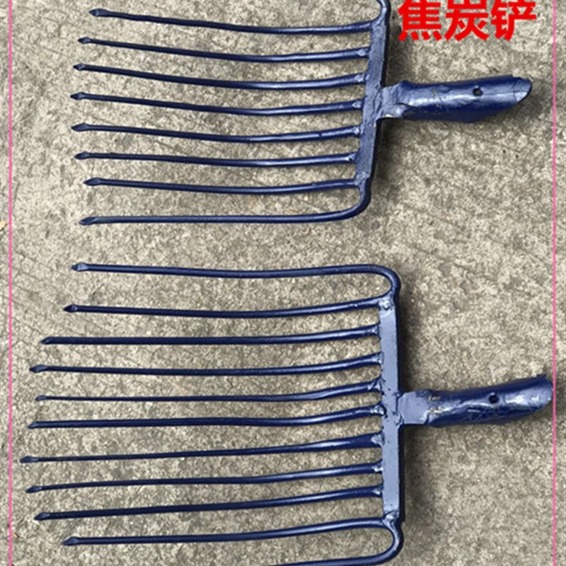 速发包邮焦炭铲九齿十一齿耙铁齿钢耙矿石大子耙子工业多铲铲四齿