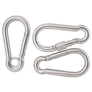 速发扣4不锈钢登狗扣弹簧螺母卡扣扣带圈山炼0救生挂绳挂钩