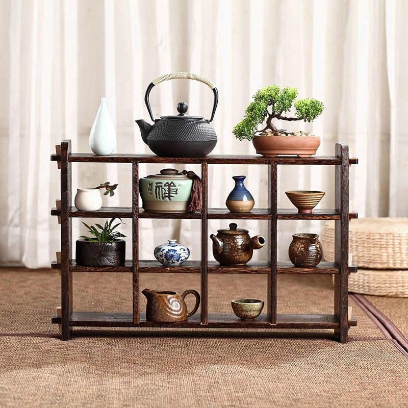 速发博古架实木中式挂墙壁多宝阁茶具摆架架物收纳示客厅置展架柜,住宅家具,多宝格/博古架,淘宝优惠券,粉丝福利购,淘宝优惠卷