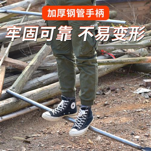 速发农用全钢加洞洛铲取土器挖洞神器挖树专用锹钢锹挖电厚杆线铲