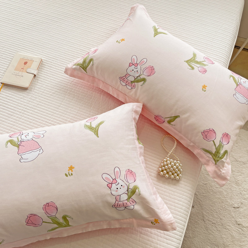 速发伊人恩100全枕枕套一对装棉头套双诺48x74cm枕芯套男加大家用