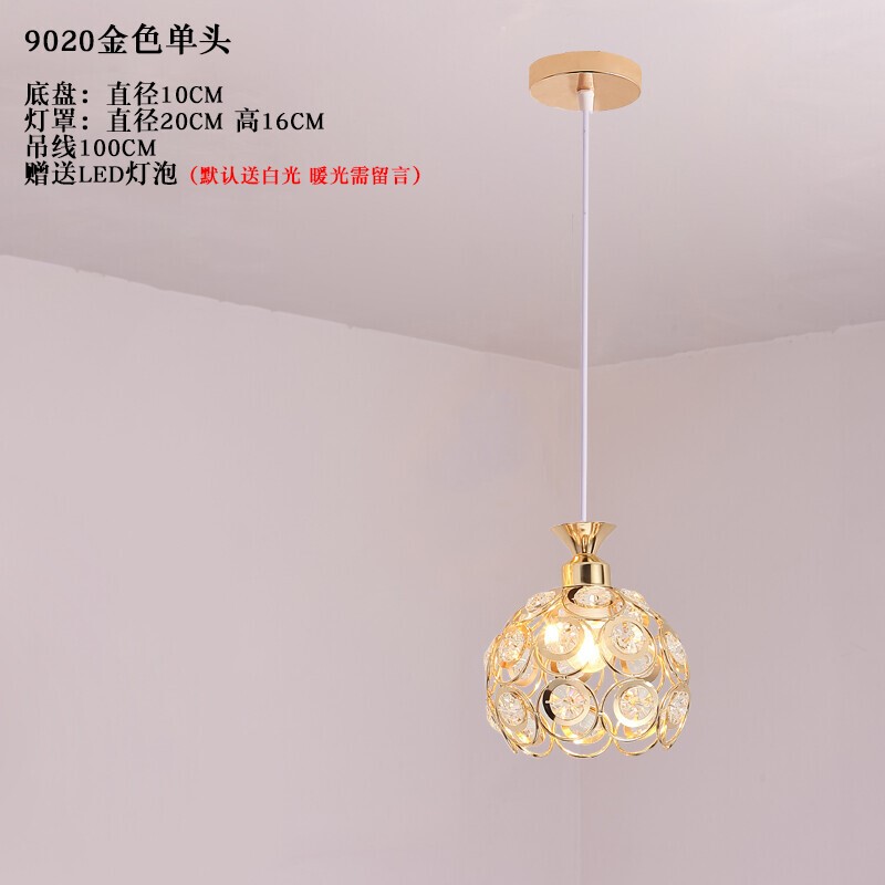 速发餐头三厅吊灯简约台意轻奢水晶吊灯餐桌吧台创饭厅餐吊灯具