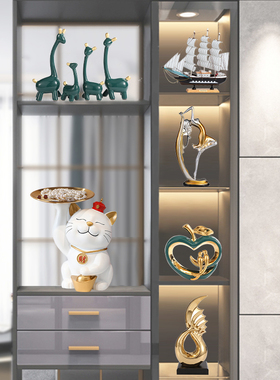 速发客厅装饰家摆件品居饰品档奢高档电视酒柜玄关高端大气上轻次