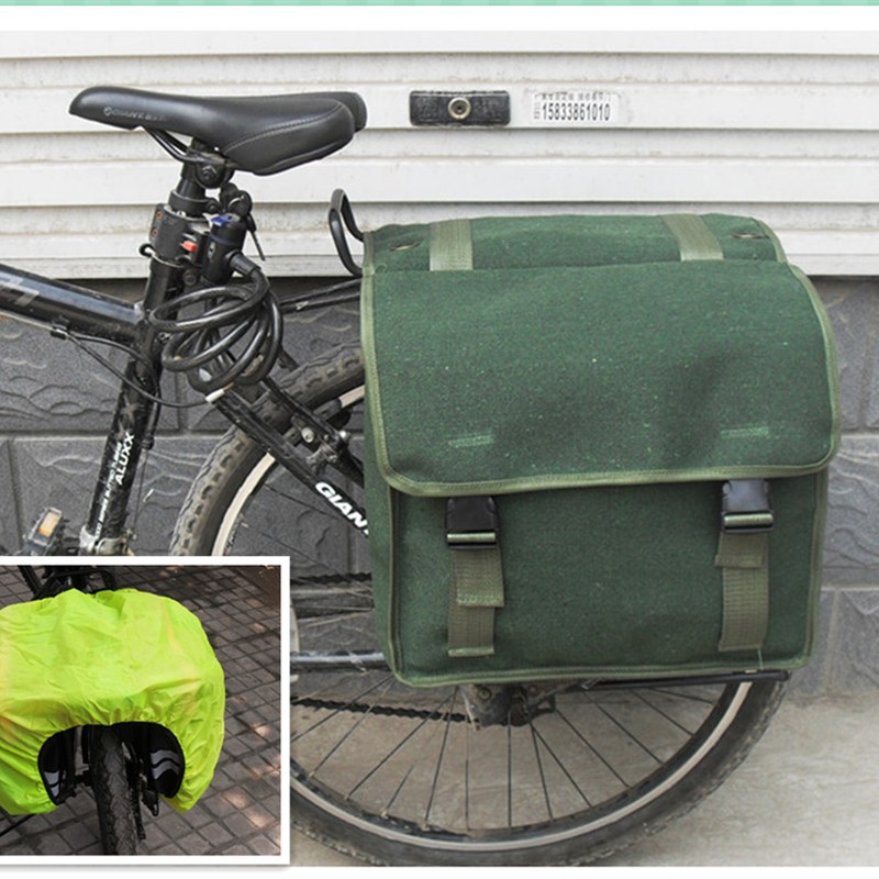 速发山地自行行骑车动包装备后座防雨货架公路帆布收纳袋电挂超大
