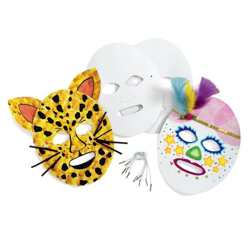 速发幼儿园儿童手工制作材料自绘纸卡面具白模填色2具儿童节面绘,玩具/童车/益智/积木/模型,白模填色/模具彩绘/石膏娃娃,淘宝优惠券,粉丝福利购,淘宝优惠卷