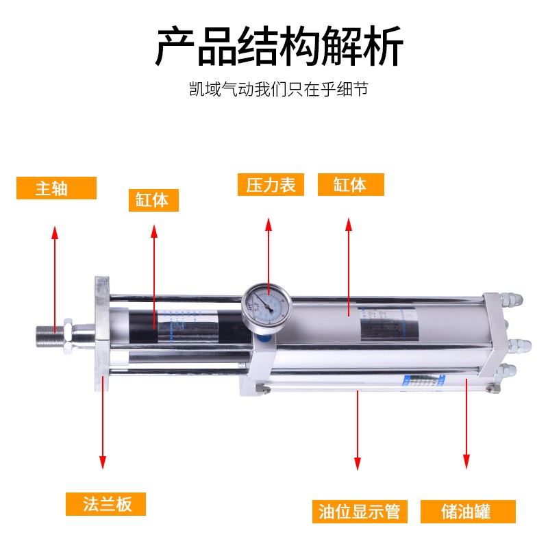 气液增压缸MPT1T3T5T10T15T20T吨气动增压机气缸气动冲床