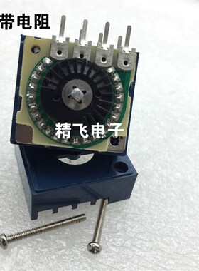 精品发烧级合资电阻步进式RK27型双联音量电位计RH2702-50KA指数