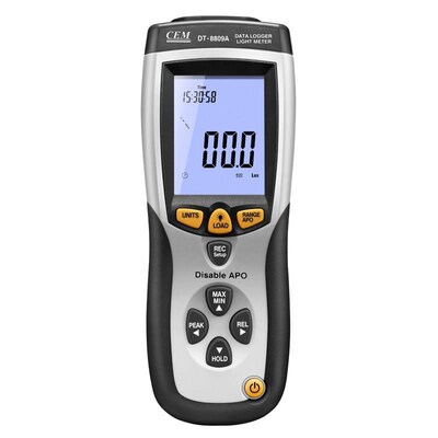 华盛昌DT-8809A/8809记录型专业照度计 便携式光照度测试仪