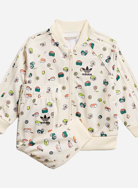 Adidas/阿迪达斯正品春季新款三叶草婴童装运动套装FM4875