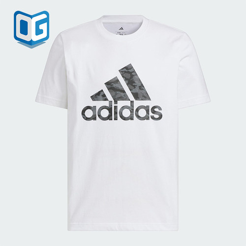 Adidas/阿迪达斯正品2025新款男士经典透气户外休闲短袖JZ9179