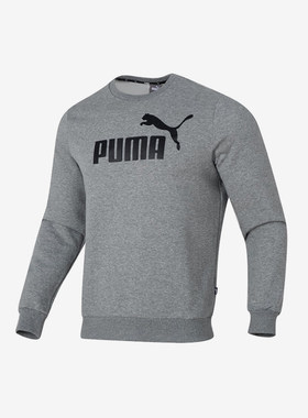 Puma/彪马正品2023新款男女款加绒保暖圆领套头卫衣682722-03