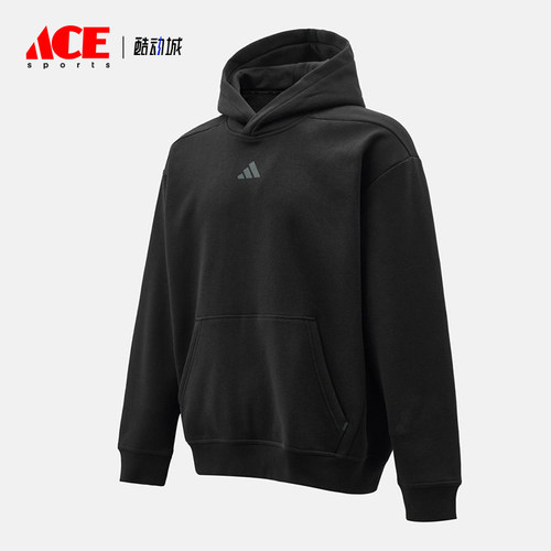 Adidas/阿迪达斯正品S新款男女黑色柔软经典休闲连帽卫衣JZ6248