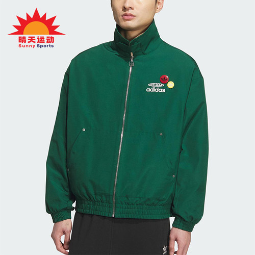 Adidas/阿迪达斯正品三叶草男士休闲宽松梭织翻领运动外套KC0136