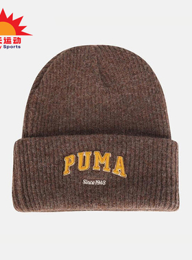 Puma/彪马正品2025年夏季男女运动保暖经典户外针织帽027233-02
