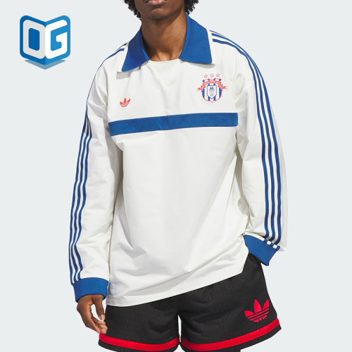 Adidas/阿迪达斯正品三叶草新款男女休闲长袖Polo衫KB7521