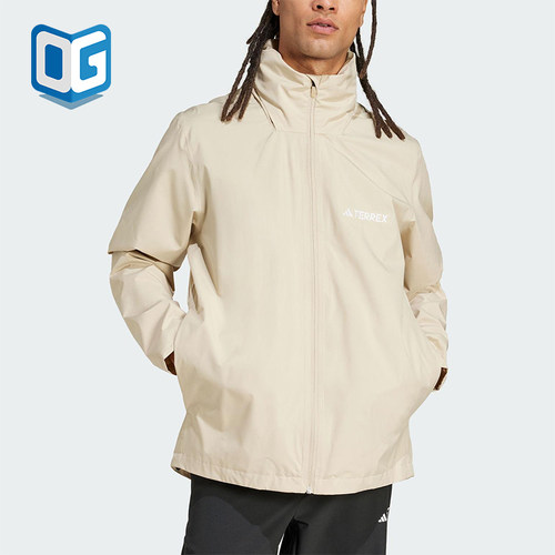 Adidas/阿迪达斯正品2025春款男士户外运动徒步外套JM8694