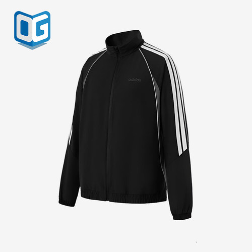 Adidas/阿迪达斯正品春秋男士运动立领轻质长袖夹克外套KB5655