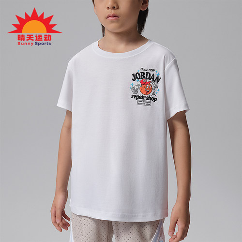 Nike/耐克正品Jordan小童印花经典套头透气短袖T恤JA3310-100