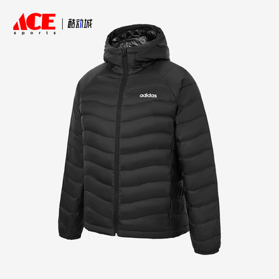 Adidas/阿迪达斯正品FW24男女休闲连帽保暖耐穿运动羽绒服JW1682