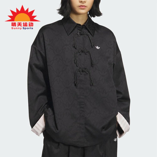 Adidas/阿迪达斯正品2025 三叶草女士新中式透气经典外套KB6407