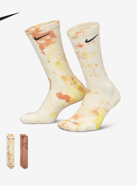 Nike/耐克正品Everyday Plus男女中筒运动袜两双装FJ0747-904