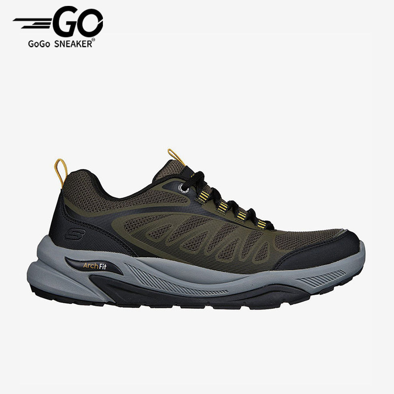 Skechers/斯凯奇正品冬季男士透气低帮耐磨户外登山运动鞋