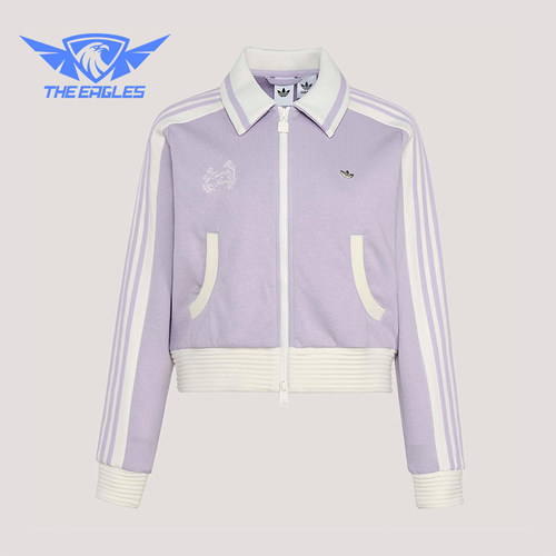 Adidas/阿迪达斯正品三叶草女士亲肤透气经典休闲针织夹克KY2151
