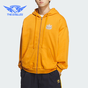 日常休闲外套KG8510 三叶草男女运动连帽时尚 Adidas 阿迪达斯正品