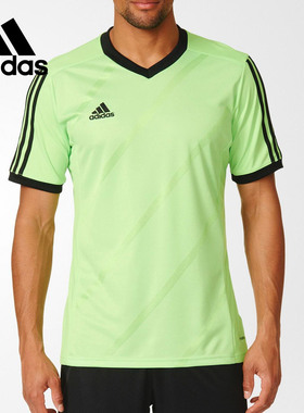 Adidas/阿迪达斯正品男短袖足球训练比赛球衣组队球服 F50275