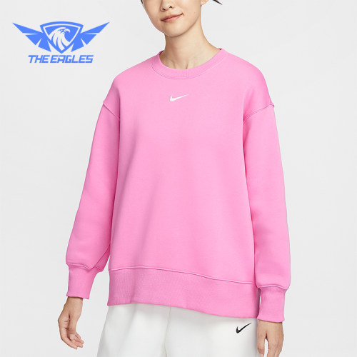 Nike/耐克正品秋冬款女士宽松圆领加绒经典休闲卫衣FZ4271-675