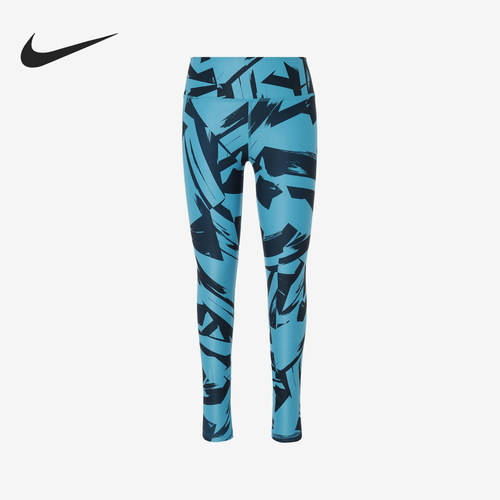 Nike/耐克正品新款女士满印高腰紧身经典透气休闲裤642541-407