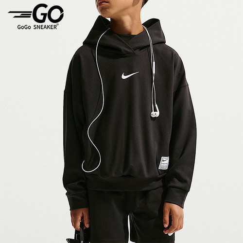 Nike/耐克正品春秋大童运动针织连帽宽松经典休闲卫衣IF1723-010