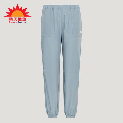 Adidas/阿迪达斯正品夏季儿童休闲宽松凉感运动梭织长裤KZ2766