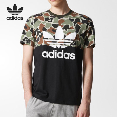 三叶草男子短袖t恤正品新款