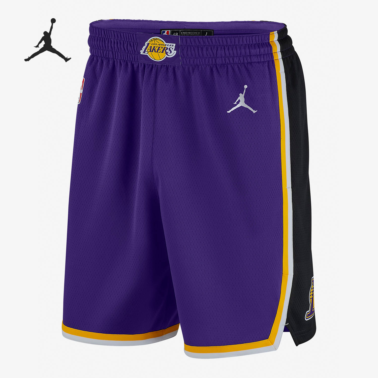 Nike/耐克正品赛季洛杉矶湖人队 JORDAN NBA 男子运动短裤 CV9564