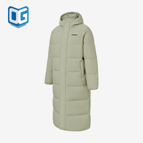 阿迪达斯男女保暖时尚拉链羽绒服