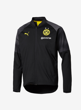 Puma/彪马正品BVB Jacket多特蒙德男士足球夹克外套754535-02