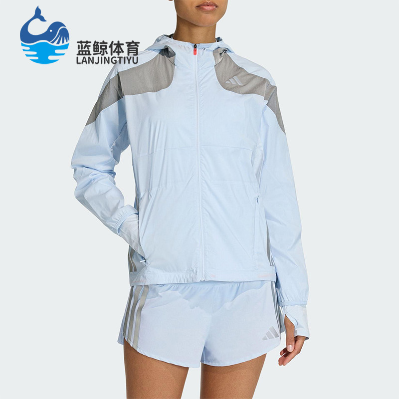Adidas/阿迪达斯正品2025冬季款女士日常连帽拼接休闲外套KB1517