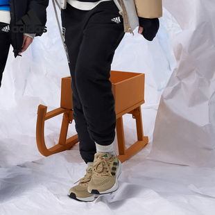 儿童加绒保暖束脚运动裤 Adidas 新款 冬季 IN5202 阿迪达斯正品