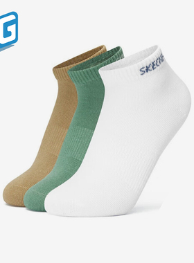 Skechers/斯凯奇正品休闲专柜新款儿童针织运动经典袜子三双装