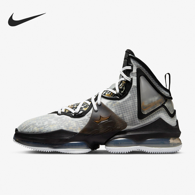 Nike/耐克正品LeBron19男士气垫缓震中帮篮球鞋CZ0203-100
