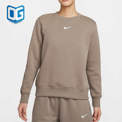 Nike/耐克正品2025新款女士宽松圆领运动保暖卫衣DQ5752-233